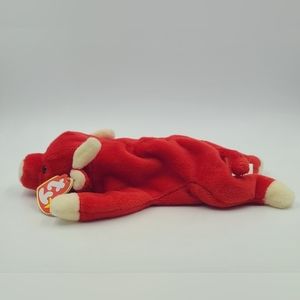 Rare/Retired Ty Beanie Baby Snort Bull 1995 with, 4th/3rd, 4/4 generation Tags
